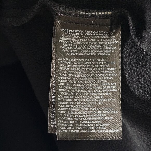 The North Face Skyline Fleece Mens Medium Long Sleeve Black Full Zip Jacket - Picture 4 of 6